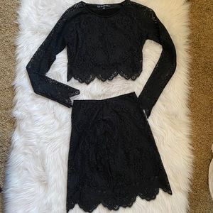 For Love And Lemons two piece lace set
